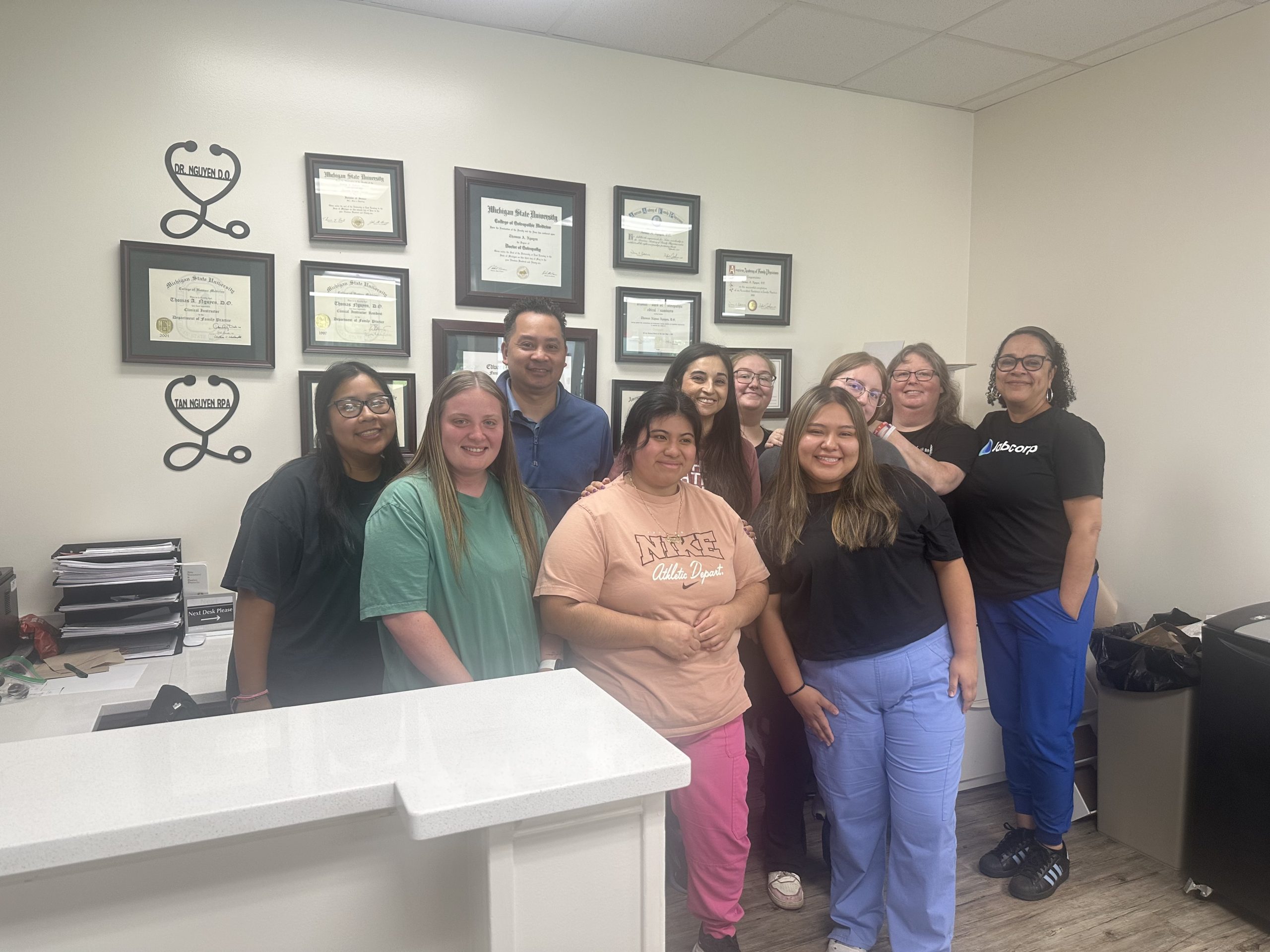 Photo 5 June 24 Elijay Urgent Care Amerigroup visit with Elijay Urgent Care staff